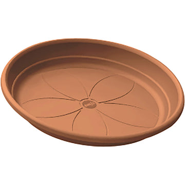 Flower Pot Tray, 25cm, Plastic, Light Terracotta, City, 517613