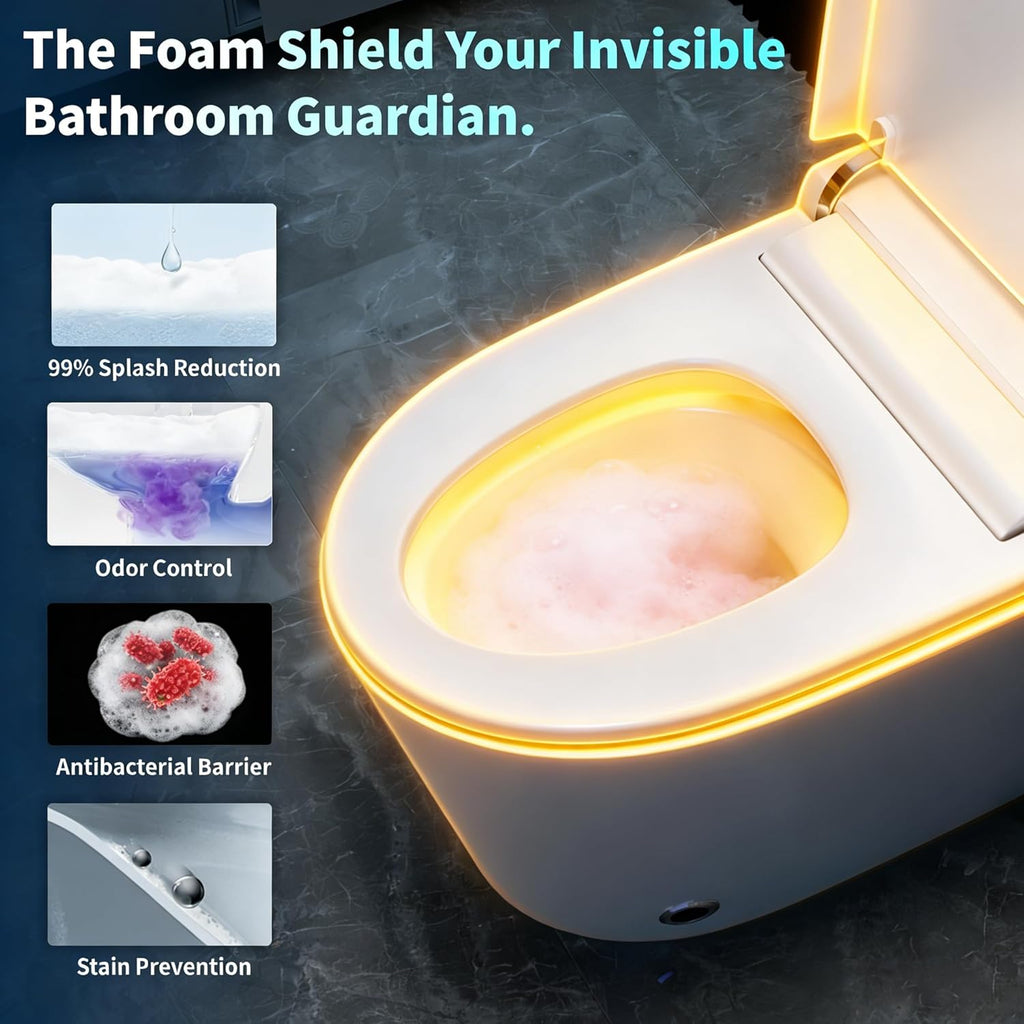Tankless One-Piece Smart Toilet in ADA Height with Heated Seat & Auto Lid | 1000g MaP