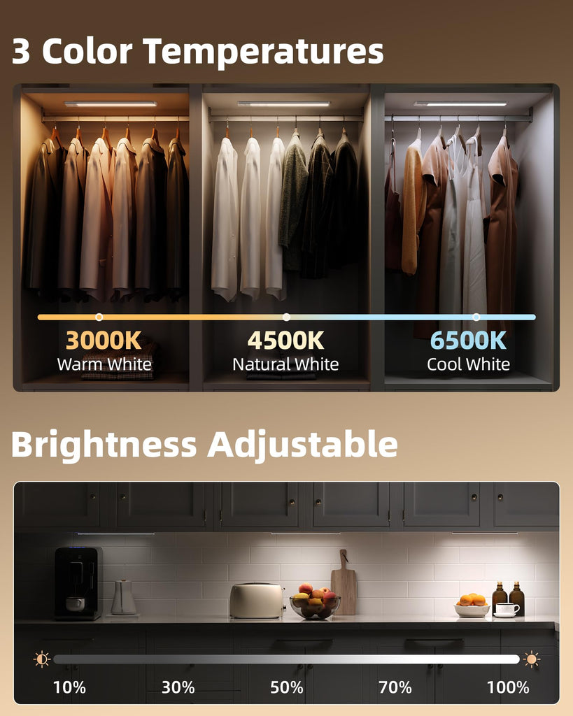 16.5-inch Under Counter Lights., Motion Sensor Under Cabinet Lights