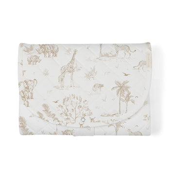 Organic Portable Changing Pad GOTS Certified Organic Cotton Fill Portable Diaper Changing Mat Diaper Clutch Changing