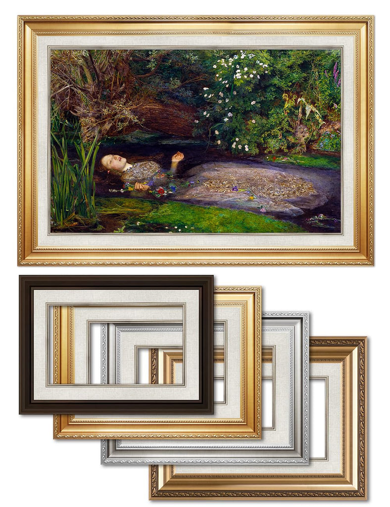 Ophelia Gold Framed Wall Art, 40x28