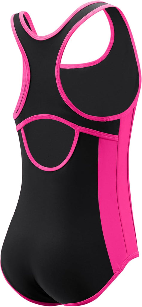 Girl's One Piece Swimsuits Racerback Kids Bathing Suit