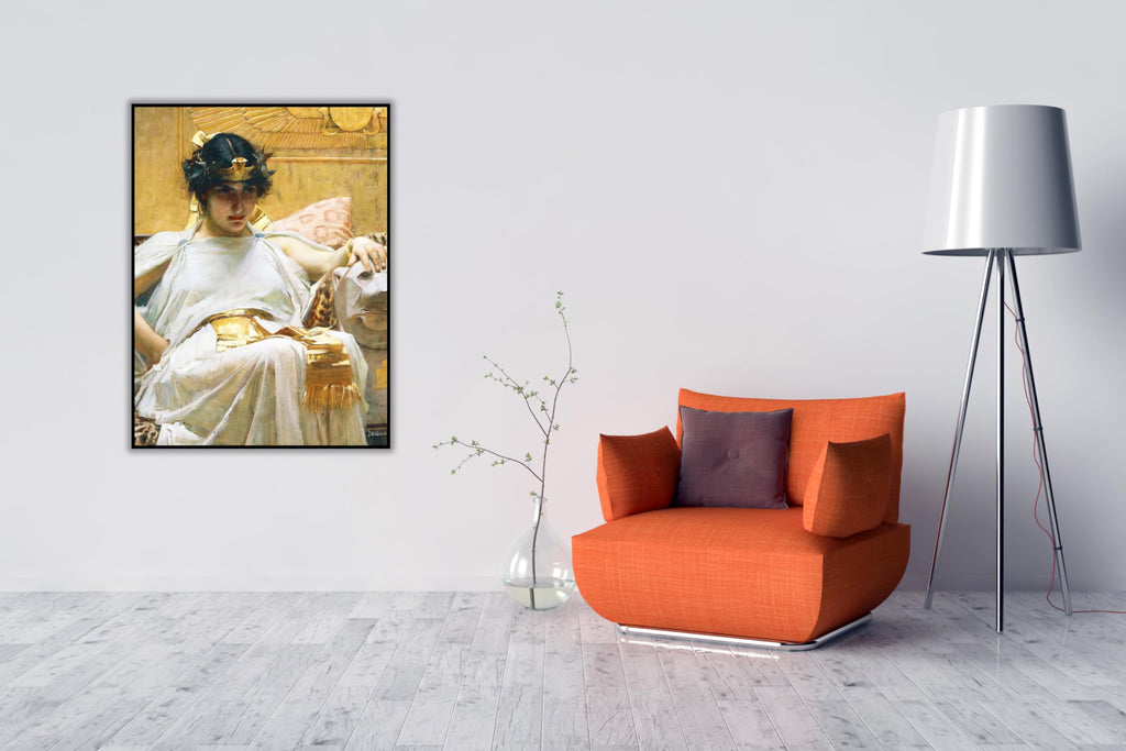 Waterhouse Canvas Wall Art Cleopatra Poster - Master Oil Painting Print Modern Room Aesthetic Home Wall Decor