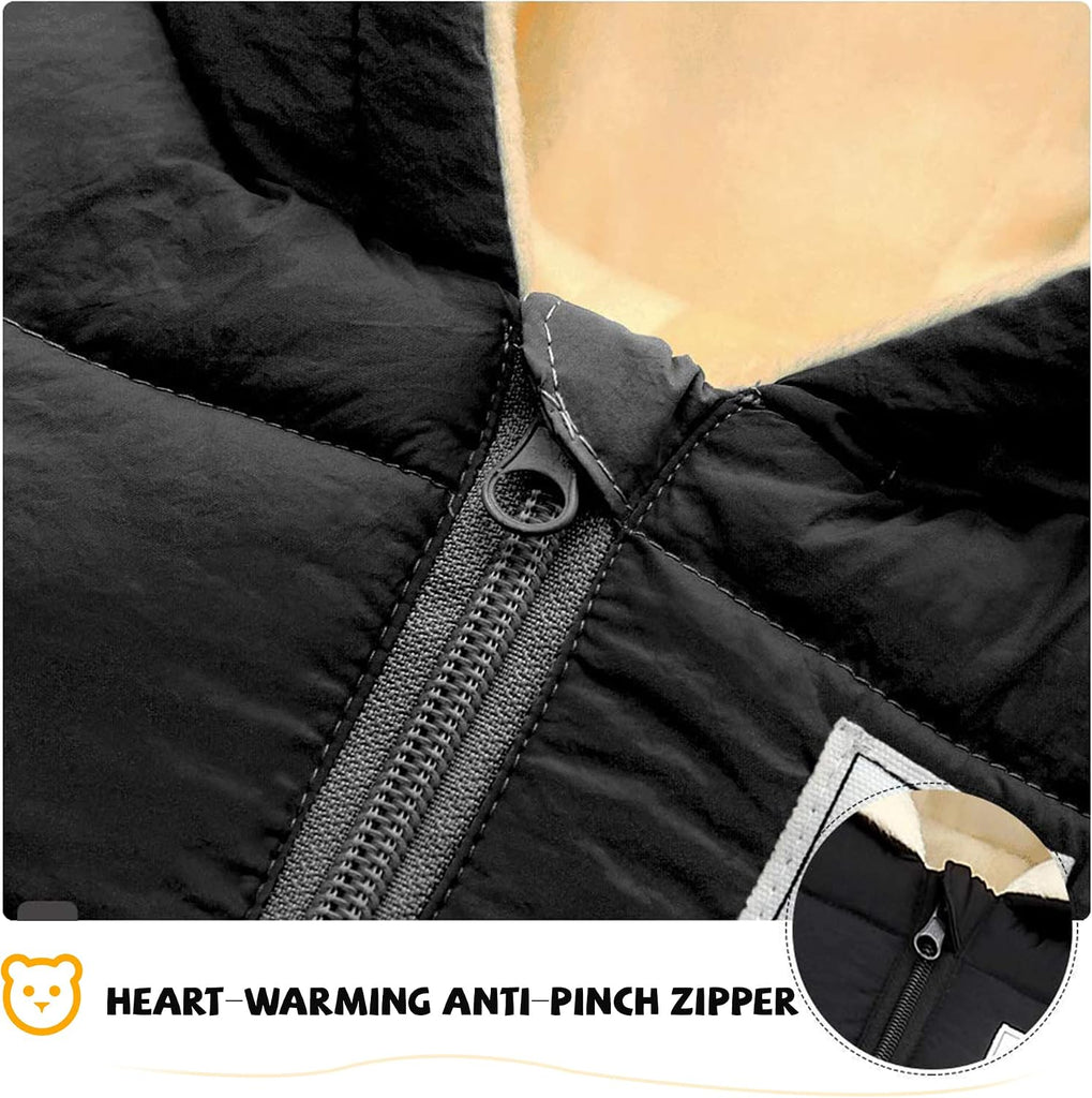 Baby Clothes Cute Infant Toddler Snowsuit Warm Boy Girl Winter Coats Hooded Zip Jumpsuit