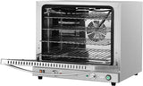 23 in. Commercial Countertop Convection Oven for Half-Size Pans with 4 Racks 2800W of Power and Steam Injection, 240V