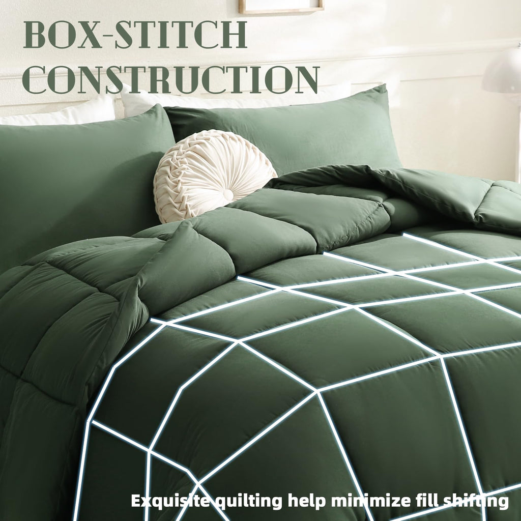 Comforters King Size, Green Duvet Insert, Lightweight Quilt