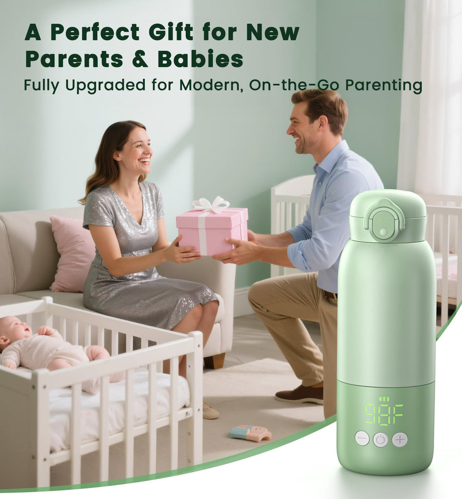 Portable Bottle Warmer for Travel, Baby Milk Warmer for Breastmilk & Water