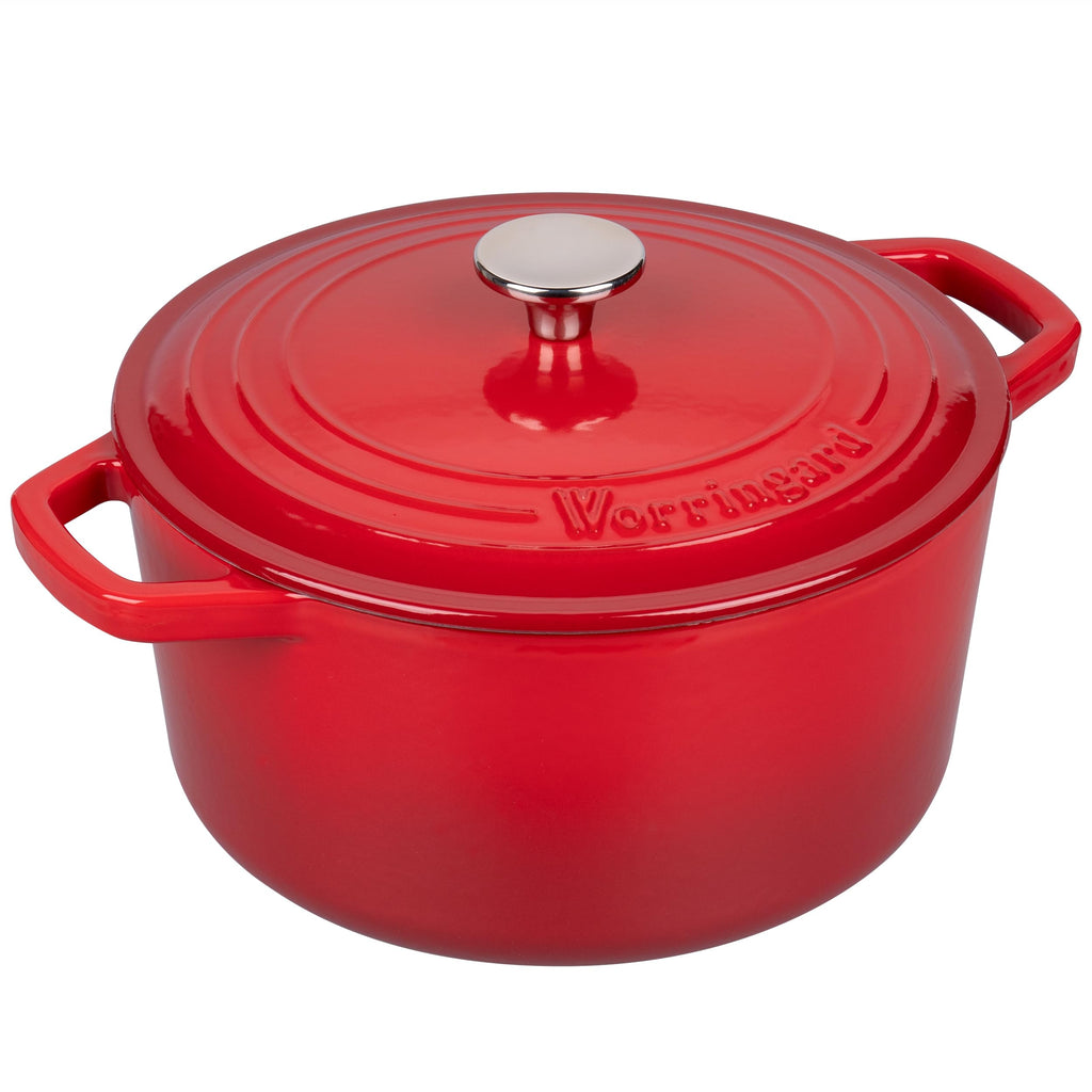 Enameled Cast Iron Dutch Oven Pot with Lid, for Bread Baking, Round Bread Oven- include Sourdough Bread Baking