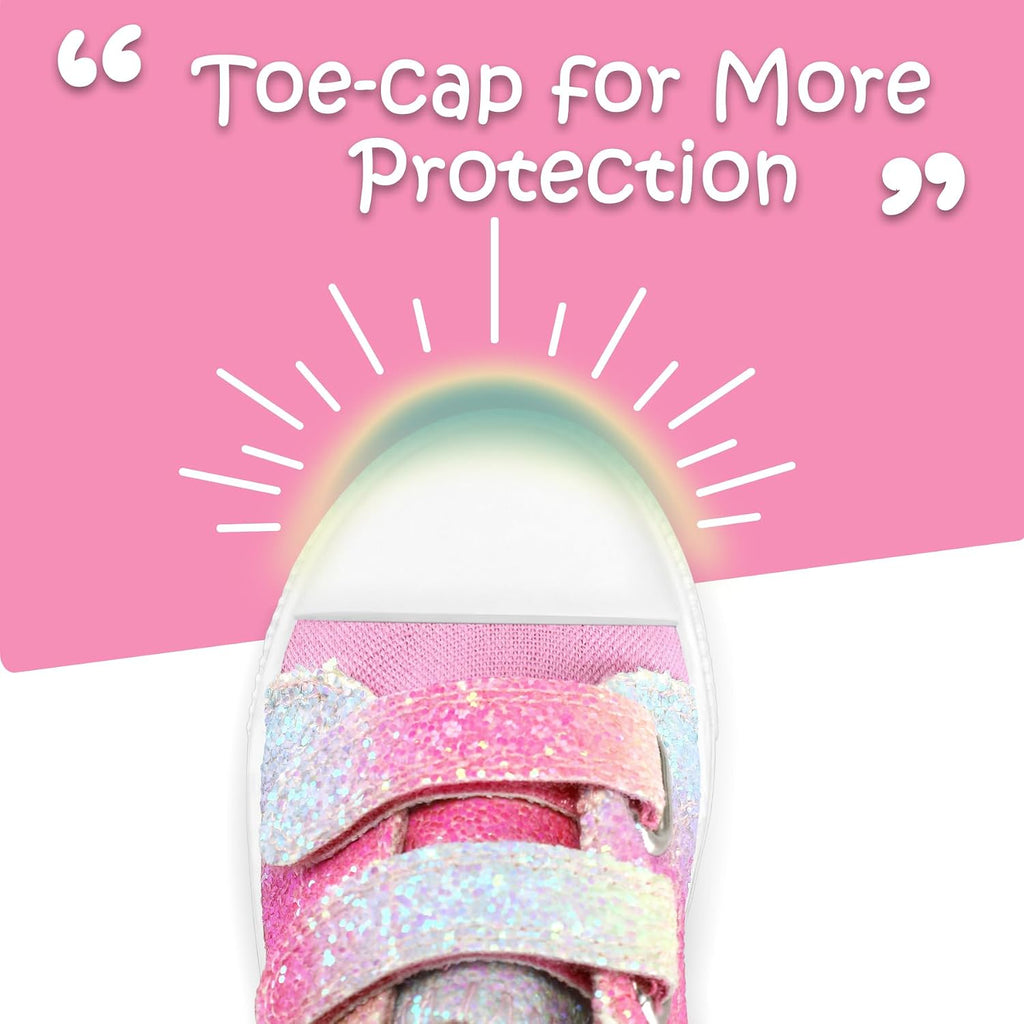 Toddler Shoes, Hook & Loop Canvas Sneakers for Boys and Girls