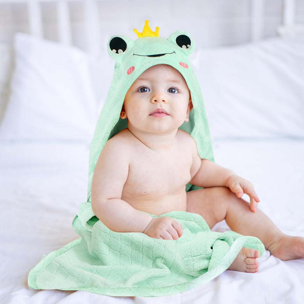 Toddler Bath Towel Hooded Kids Towels Baby Bath Towels for Boy Girl 0-5 Year, Pack Thick Absorbent Toddler Towels