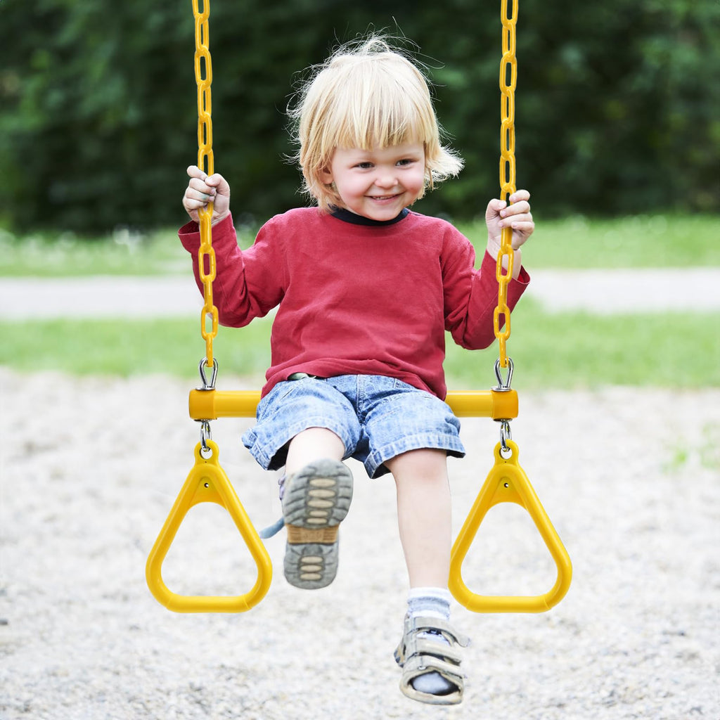 17" Trapeze Swing Bar Rings, Heavy Duty