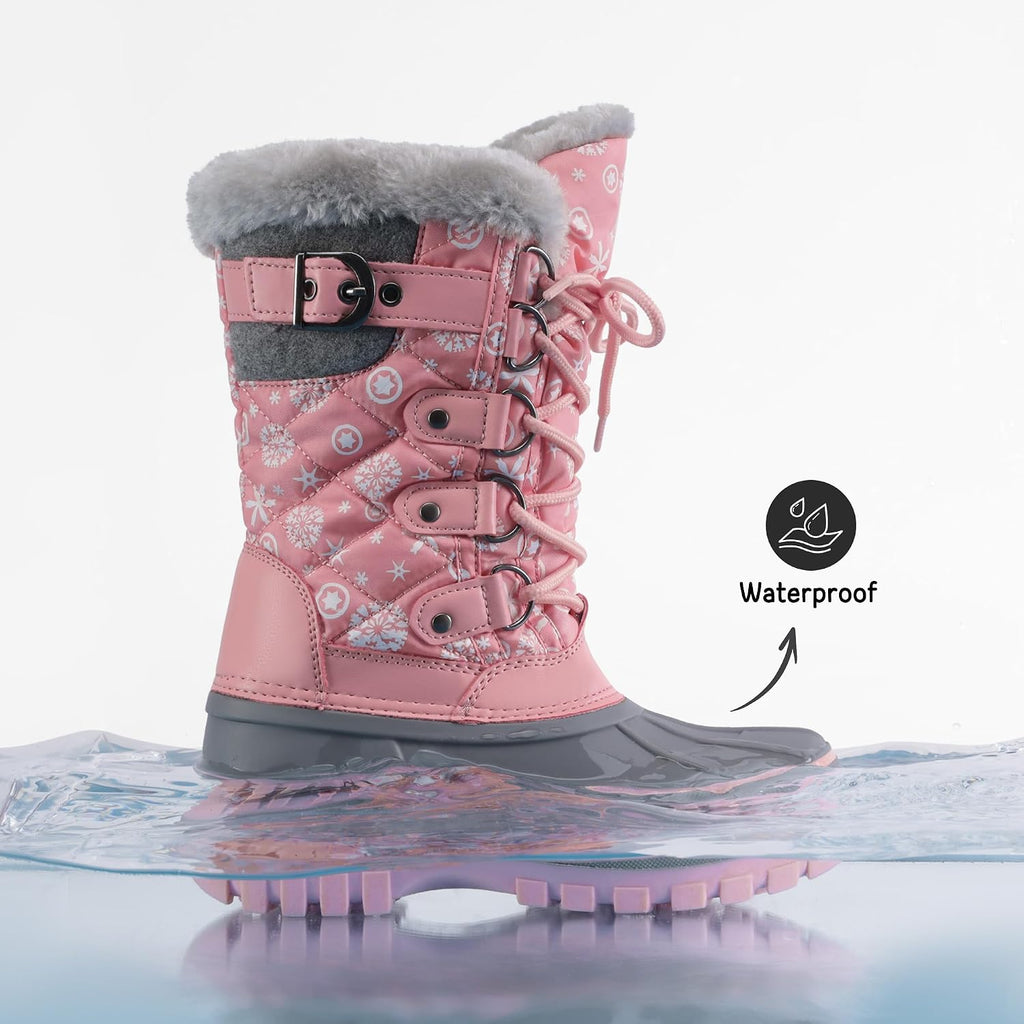 Girls Snow Waterproof Winter Boots