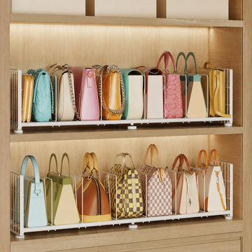 Purse Organizer for Closet, Adjustable Handbag Organizer with Shelf Dividers