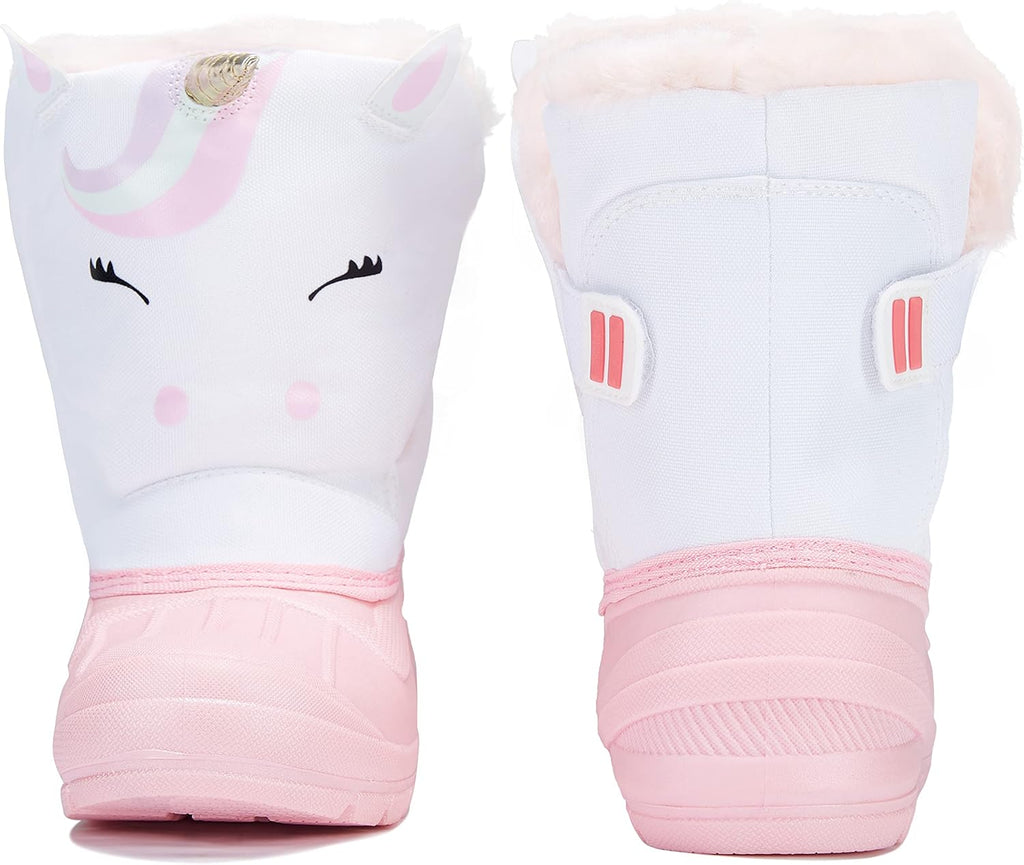 Kids Snow Boots Waterproof Toddler Winter Girl Boy Insulated Fleece