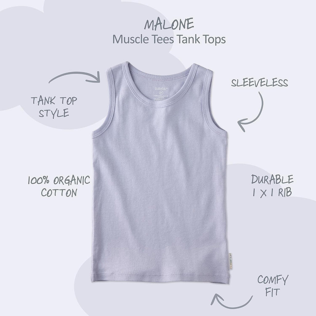 Malone Pack Sleeveless Shirts 100% Organic Cotton