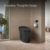 K-5401-PA Veil Dual Flush One Piece Elongated Chair Height Intelligent Toilet - Seat Included with Quiet Close Lid