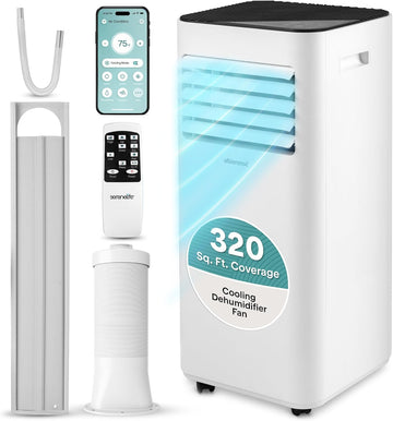 Portable Air Conditioner 10000 BTU | 3-in-1 Cooling, Fan and Dehumidifier | 24