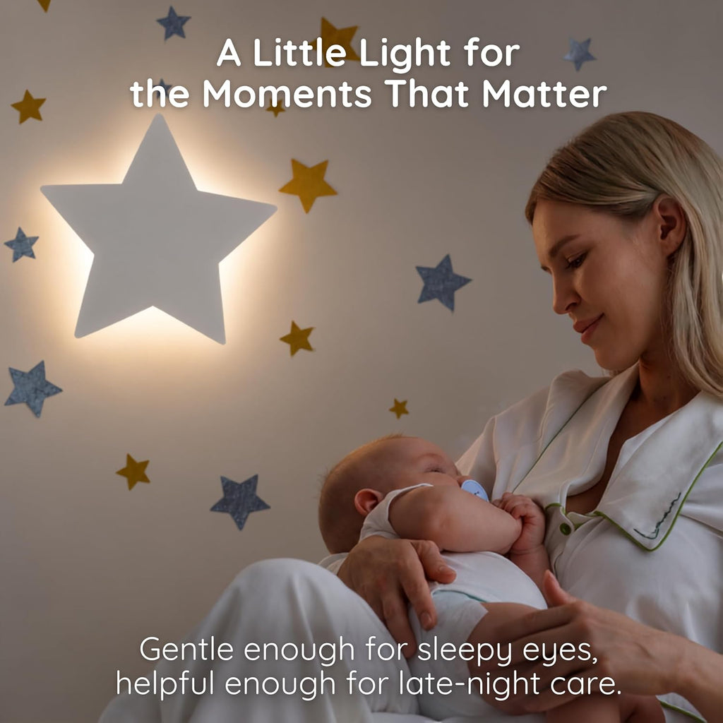 Star Night Light for Moon and Stars Decor - Toddler Night Light