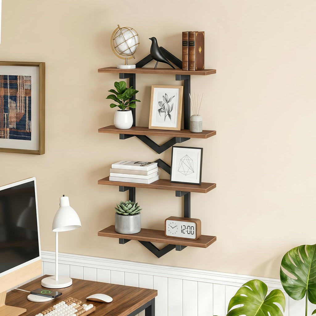 Floating Shelves for Wall, Set of 2 Wall Shelf, 15" Hanging Shelves