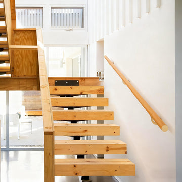 7 FT Handrails for indoor&outdoor stairs, deck, slope, Modern Aluminum Handrail Set, Wall-Mounted with Zinc-Alloy
