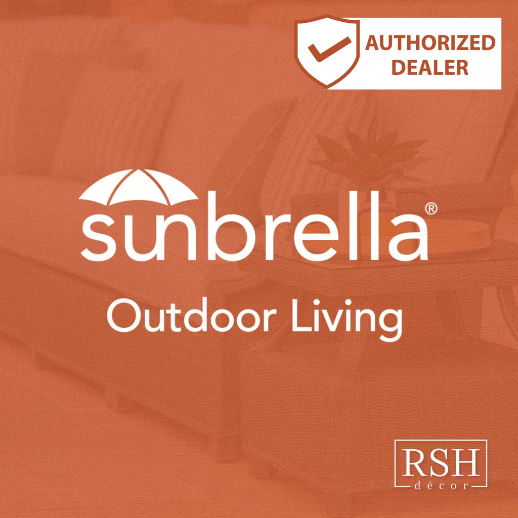Designer Select Sunbrella Jumbo Lumbar Throw Pillows Set of 4 | 26" x 16" | Indoor Outdoor - Patio, Lounge