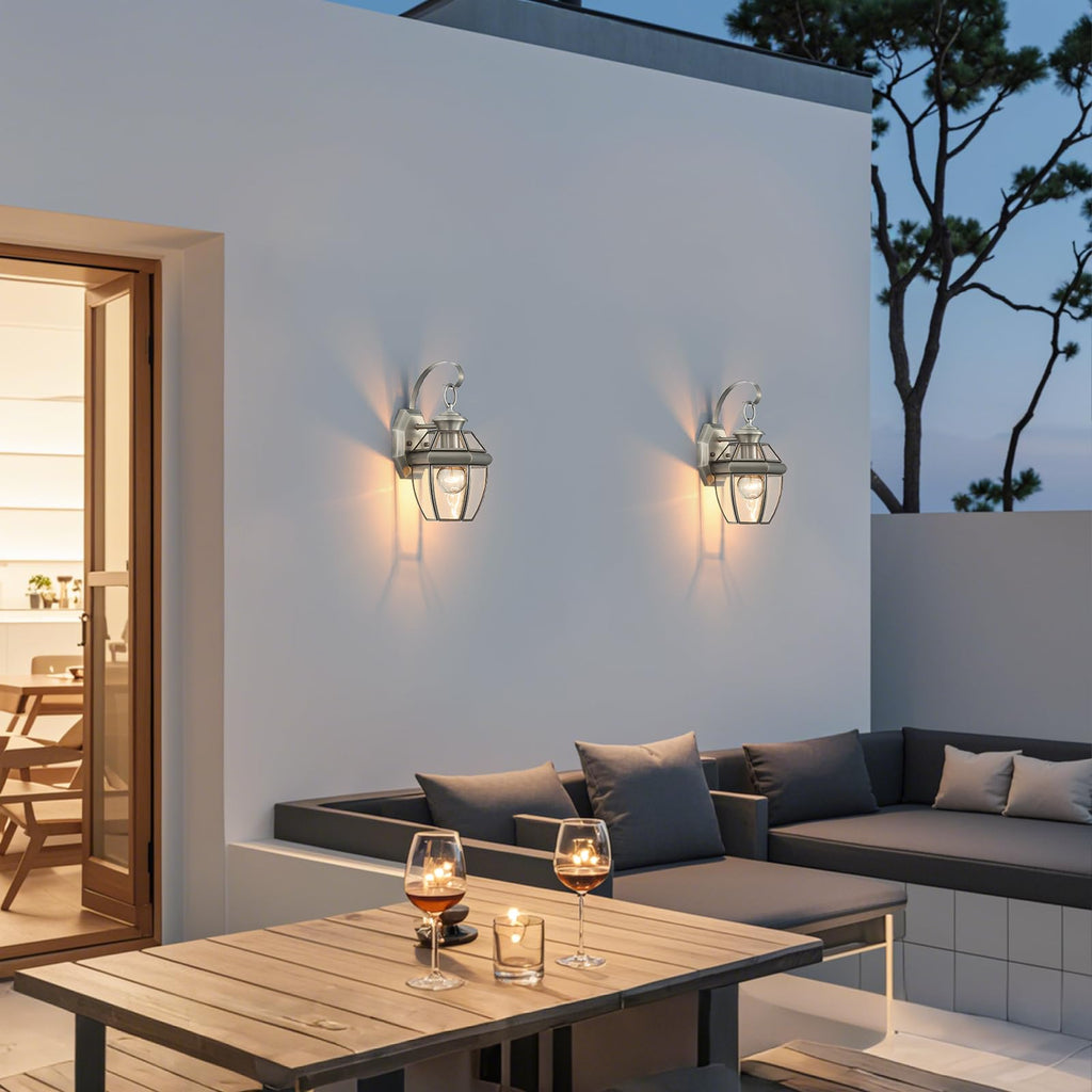 Solid Brass Outdoor Wall Light Fixtures, 12.6"