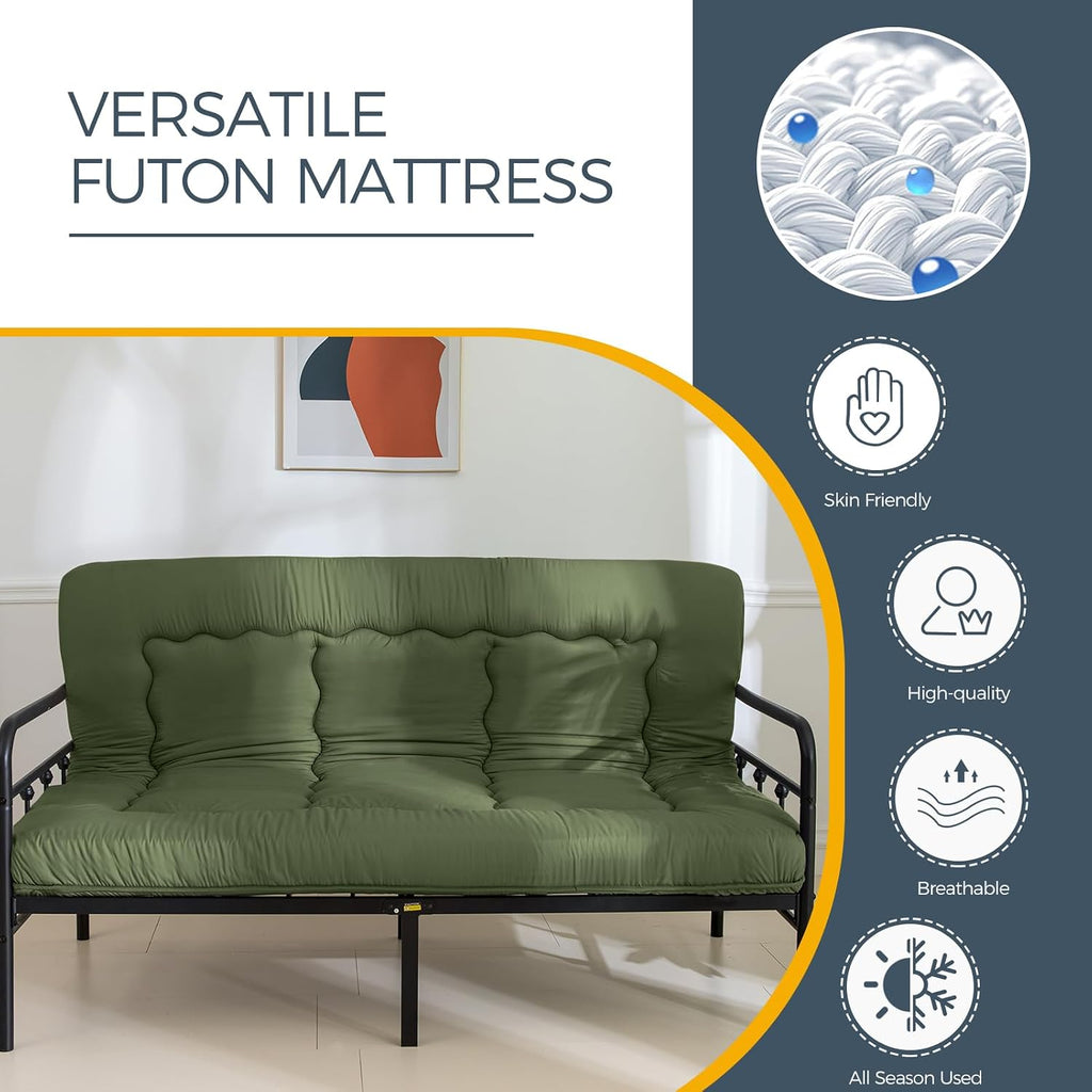 6" Extra Thick Japanese Floor Mattress Folding Futon Mattress