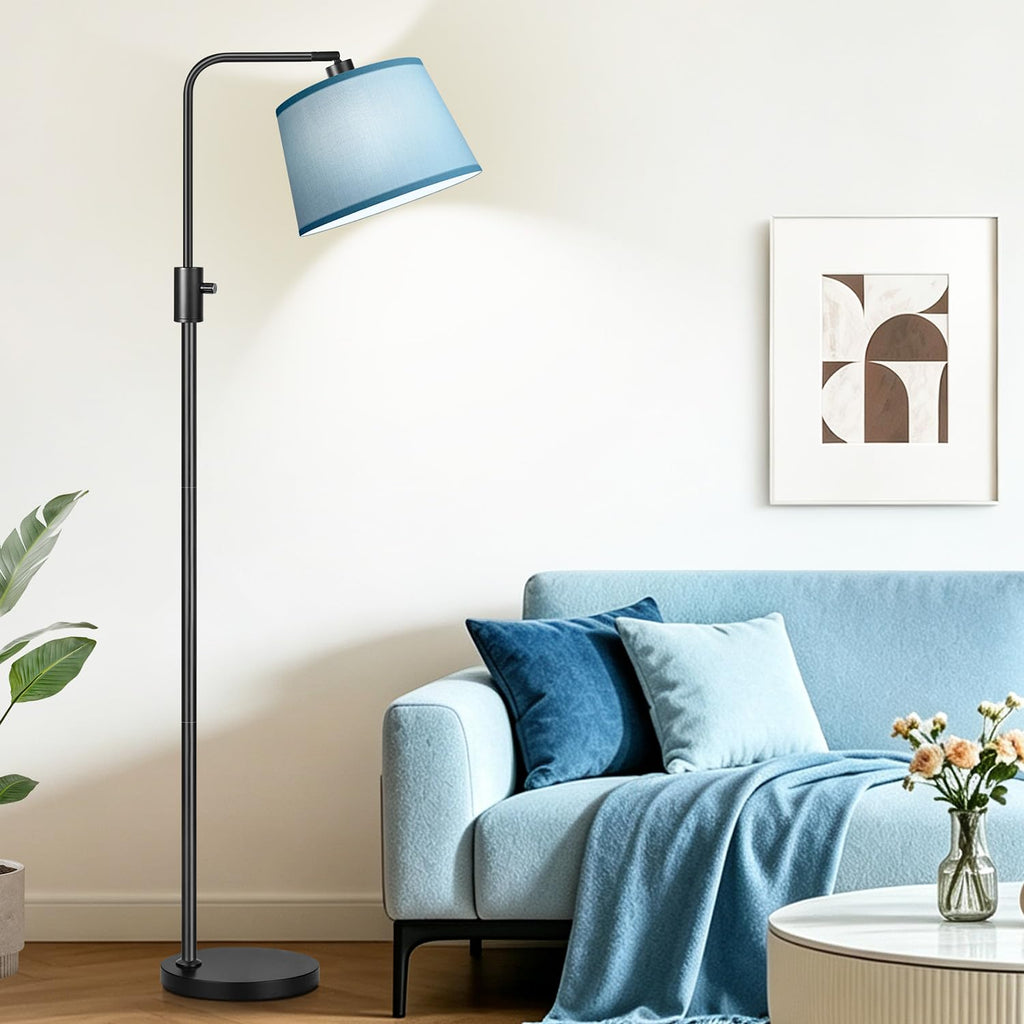 Upgraded: Dimmable Black Floor Lamp, 1000 Lumens LED Edison Bulb Included, Arc Black Floor Lamps Modern Standing Lamp
