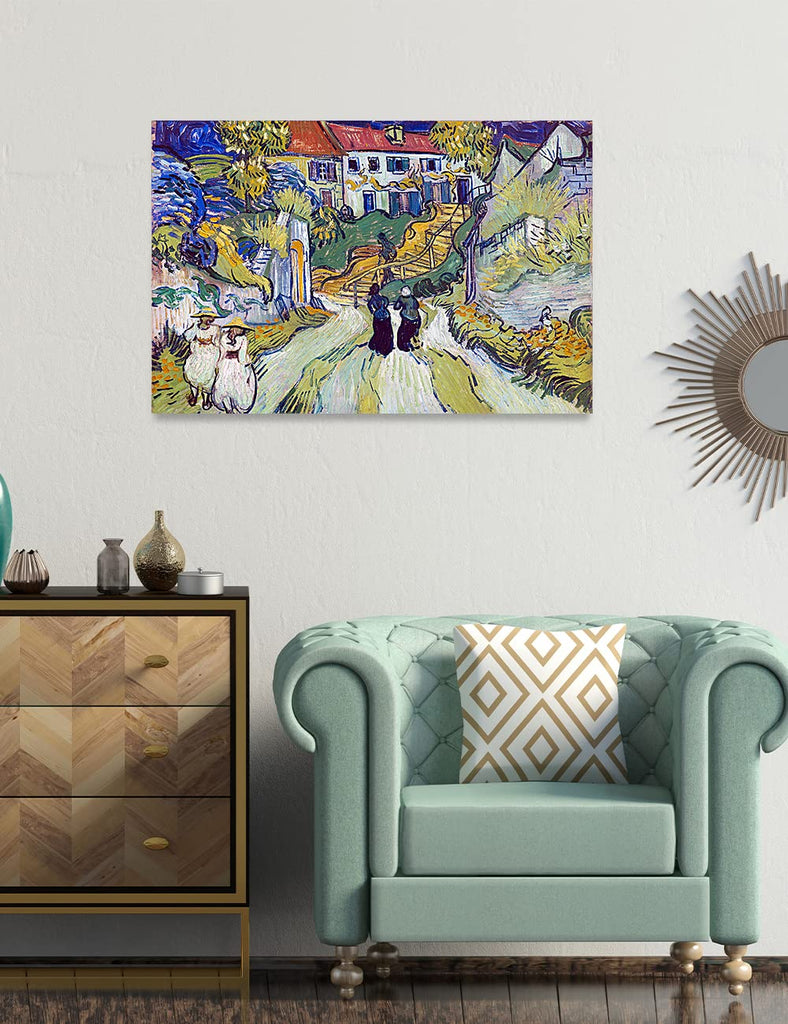 Canvas Wall Art, The Birth of Venus by Botticelli, Total Size 24x16 in