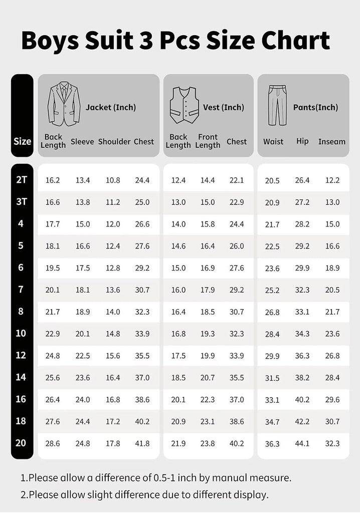 Boys Tuxedo Suit Slim Fit Jacquard Dress Suits for Kids 4 Piece Set