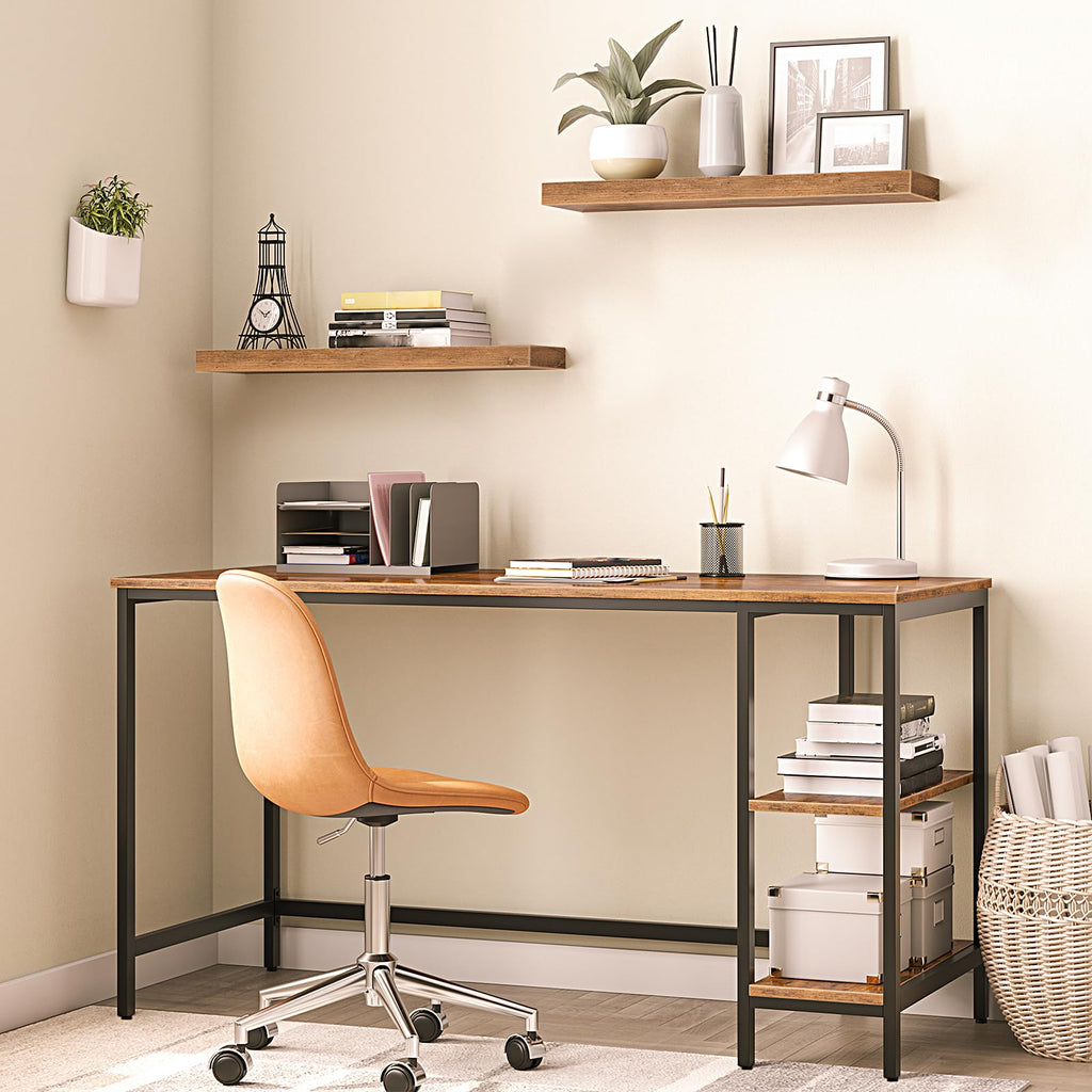Floating Shelves for Wall, Wall Mounted Shelf Set of 2, 23.6" Hanging Shelf with Invisible Brackets, for Wall Decor