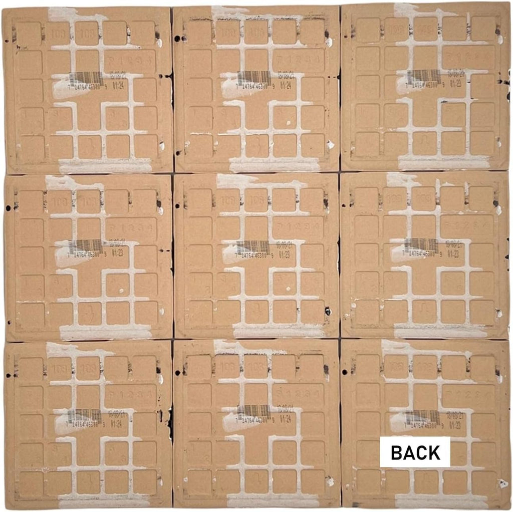 4 in Yellow Glossy Ceramic Tile, 4 1/4 in Square, Box of 10 Pieces (1 Sq Ft) Wall & Kitchen Backsplash by