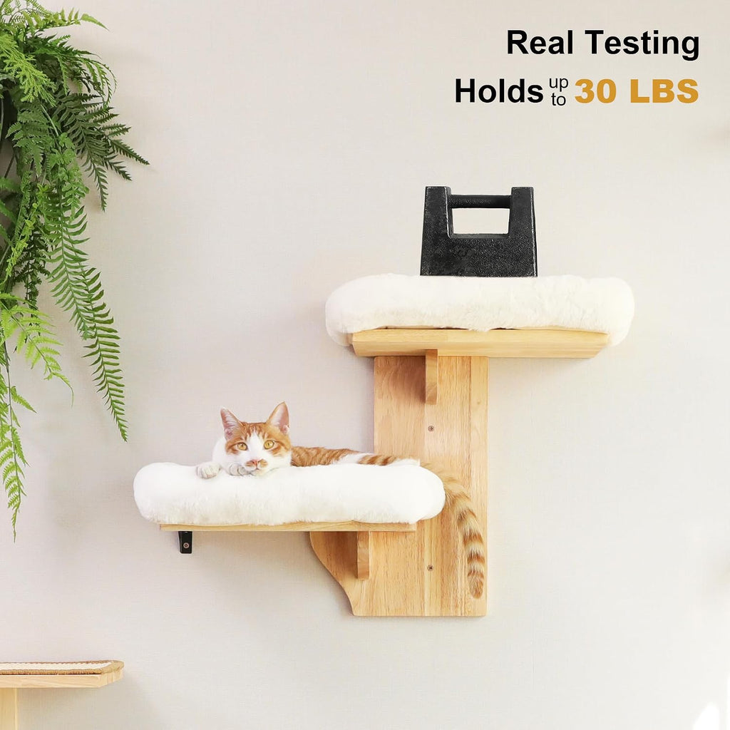 Cat Wall Shelves, 2 Platform with Soft Cushion Perch