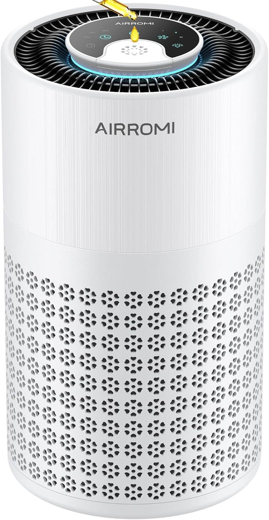 Air Purifier for Bedroom with HEPA 3-in-1 Filter, Pet Air Purifier for Home Cat Pee Smell, Covers Up