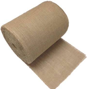 AK TRADING Natural Burlap Roll Fabric, 14" H