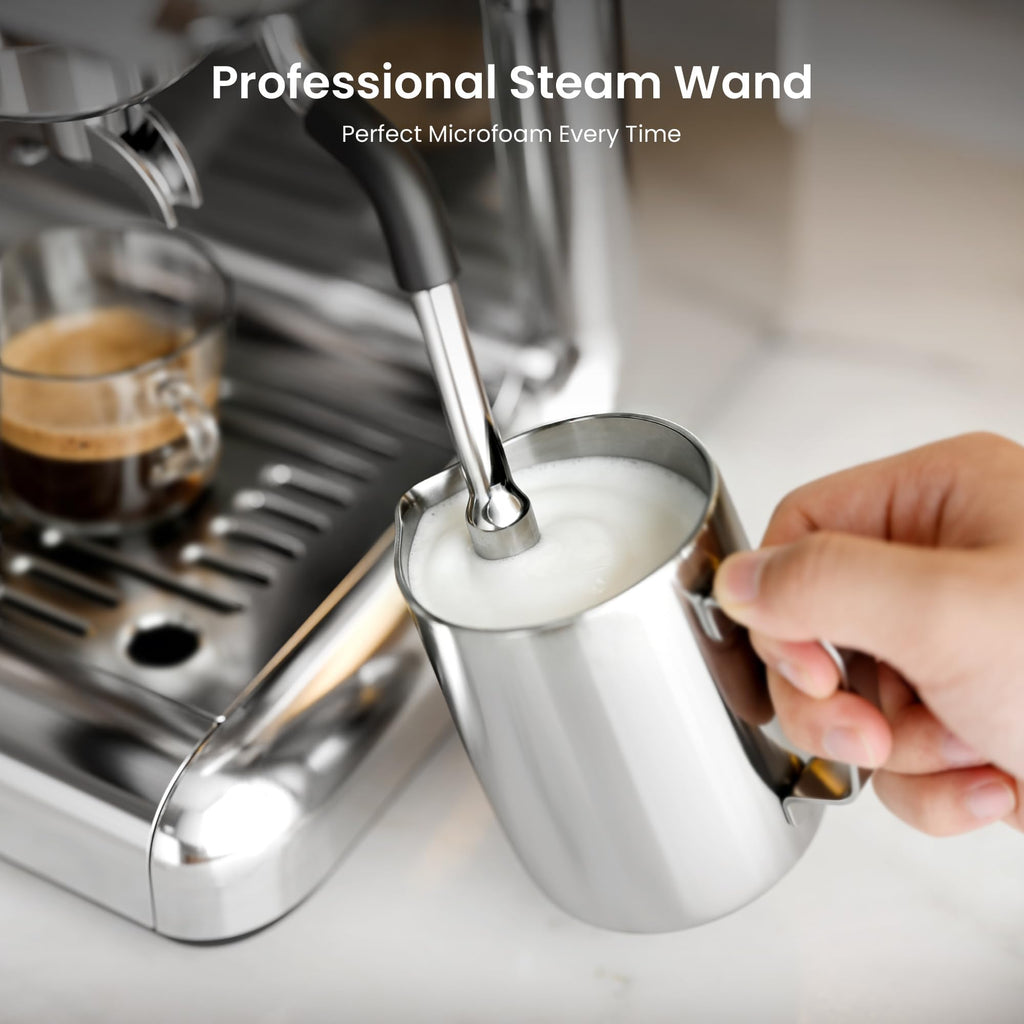 Espresso Machine with Grinder & Milk Frother, 20 Bar, PID control