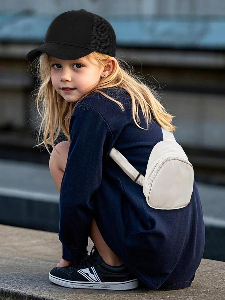 Kids Baseball Hat, Adjustable Cotton Cap