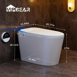 Smart Toilet with Powerful Flush, Auto Open/Close Lid