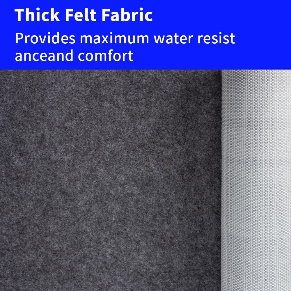 Waterproof Non-Slip Rug Pad 5x7 for Large Area Rugs Durable Felt Floor Protection pad for All Floors, Suitable
