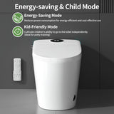 Tankless Smart Toilet with Integrated Bidet, One Piece Elongated Intelligent Toilet with Heated Seat & Child Mode