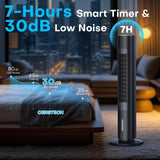 Windowless Portable Air Conditioners, 35" Evaporative Air Cooler w/3 Speeds, 25ft Remote&Touch Control, Timer