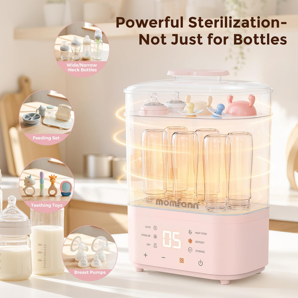 Bottle Sterilizer and Dryer for Baby Bottles, Pacifiers, Pump Parts