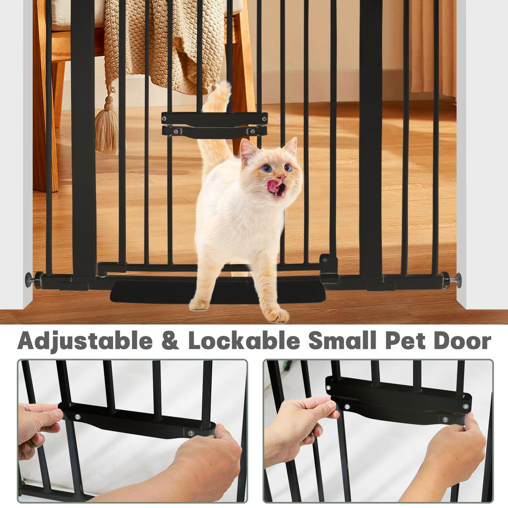 37 Inch Tall Baby Gate with Small Cat Door