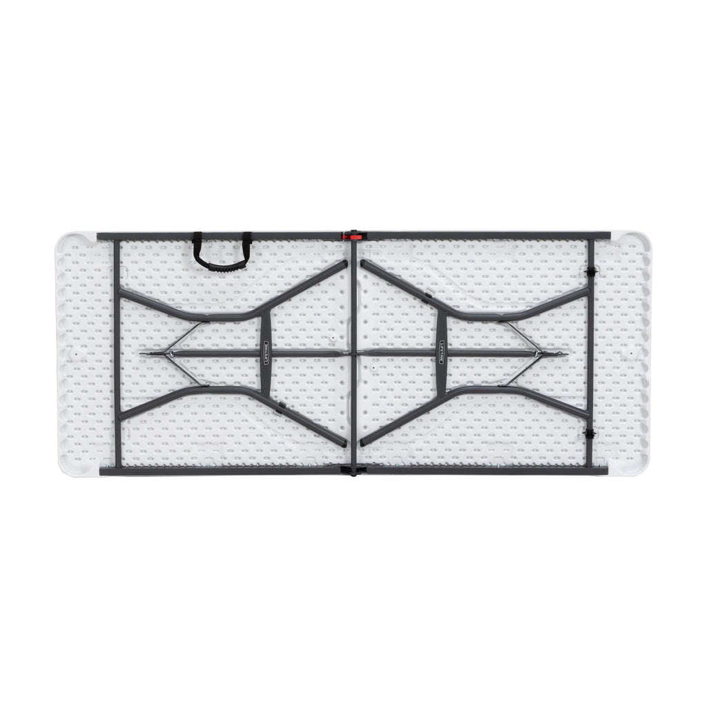 6-Foot Fold in Half Table, Light Commercial, White Granite