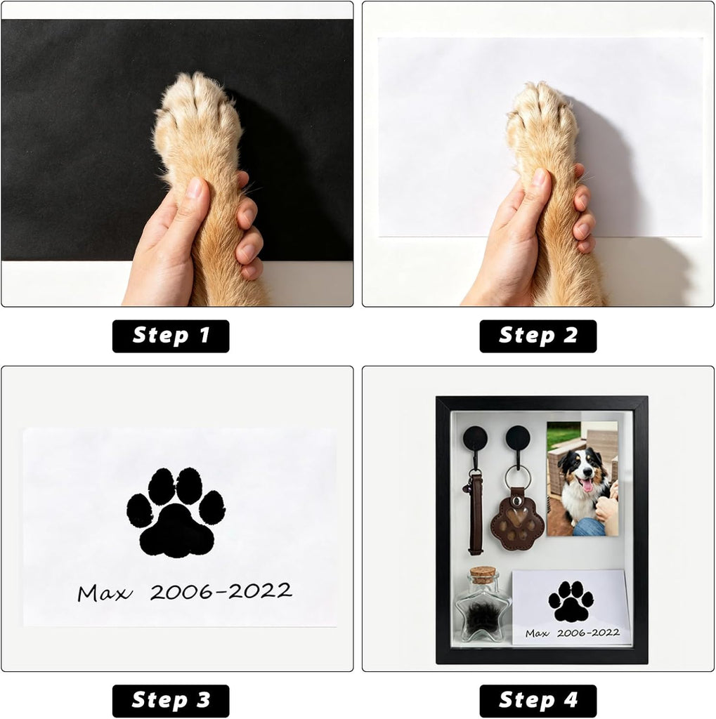 Pet Memorial Shadow Box Pet Memorial Display Case Picture Frame