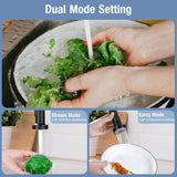 Kitchen Faucets with Pull Down Sprayer Single Handle 1 or 3 Holes Spring Kitchen Sink Faucet with Deck Plate for