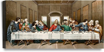 The Last Supper Canvas Wall Art, Gallery Wrapped, 32x18''