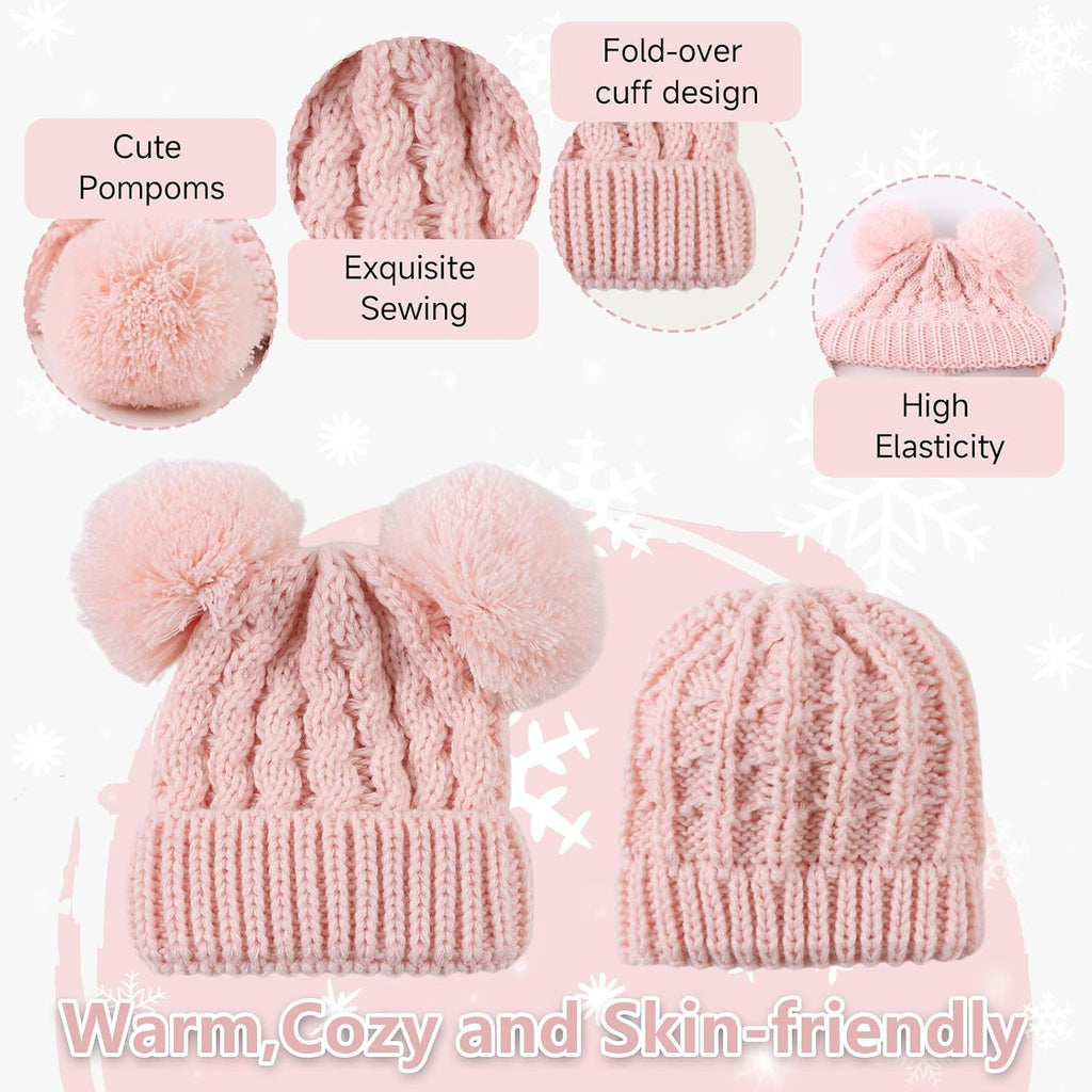 Baby Girl Beanie Winter Baby Boy Hat Infant Toddler Cold Pom Hat