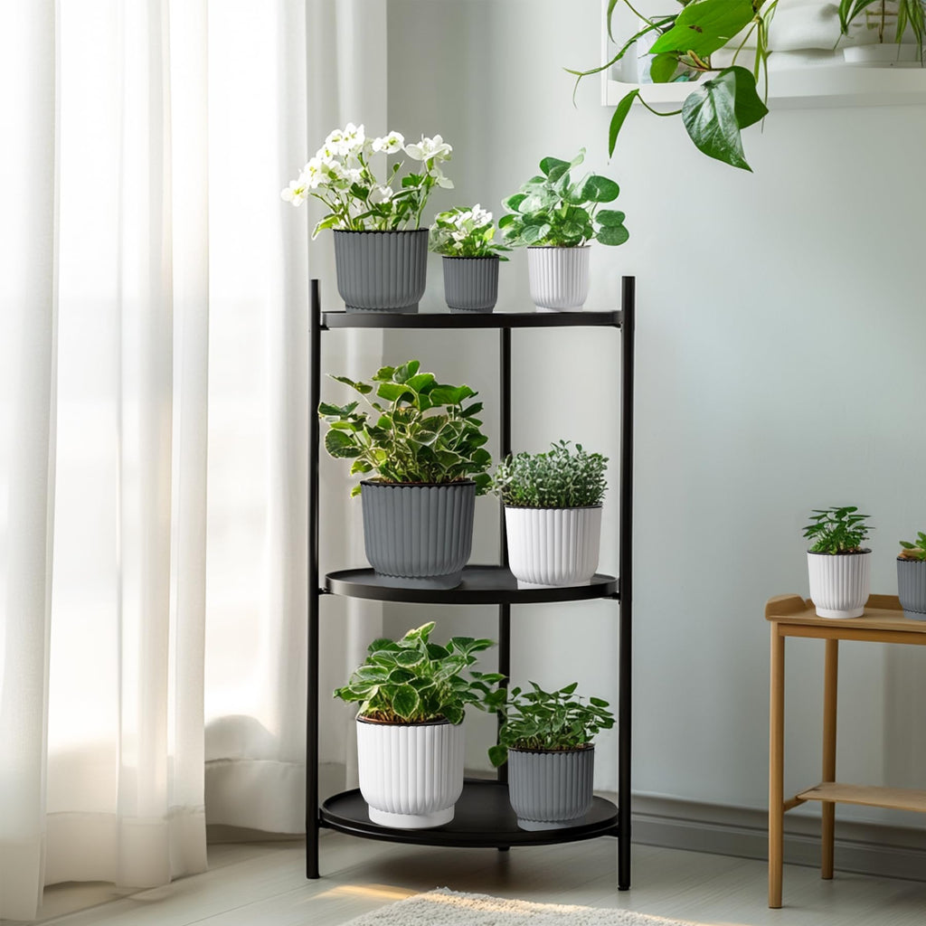 Self Watering Pots for Indoor Plants, 6 Inch 6 Pack Planter Gray
