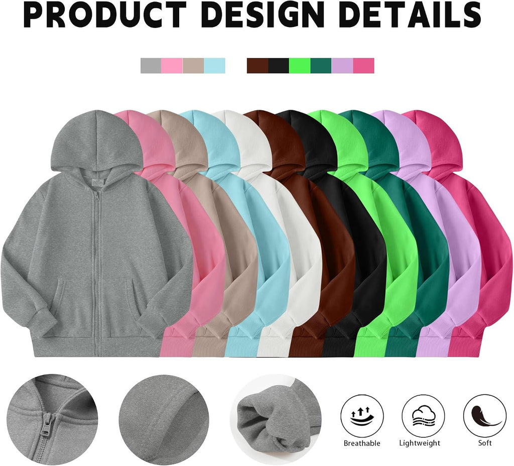 Girls Boys 2 Piece Tracksuit Athletic Sweatsuits Sets Zipper Sweatshirt and Jogger Sweatpants Clothing Sets for Kids